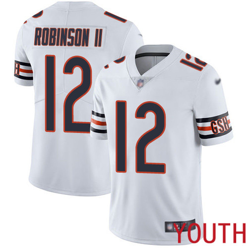 Chicago Bears Limited White Youth Allen Robinson Road Jersey NFL Football #12 Vapor Untouchable->nfl t-shirts->Sports Accessory
